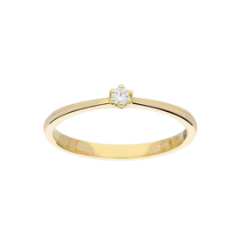 Gouden ring met diamant