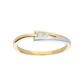 Gouden ring met diamant