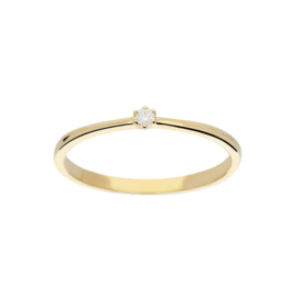 Gouden ring  met diamant