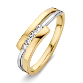 Gouden ring met diamant