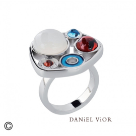 DANiEL ViOR Zonaria Several cabochon ring