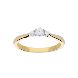 Gouden ring met diamant