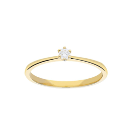 Gouden ring met diamant