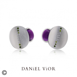 DANiEL ViOR Soro Amethyste oorbellen