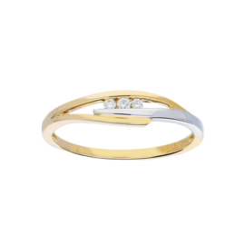 Gouden ring met diamant