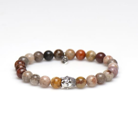 KARMA armband Heater Silver Buddha Bead 86871