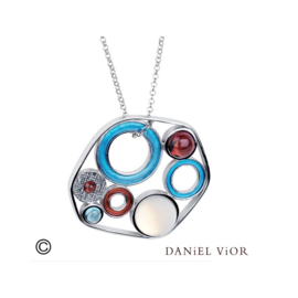 DANiEL ViOR Zonaria Several cabochon collier