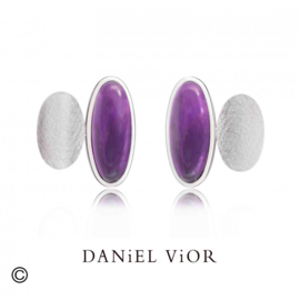 DANiEL ViOR Tonna Amethyst oorbellen