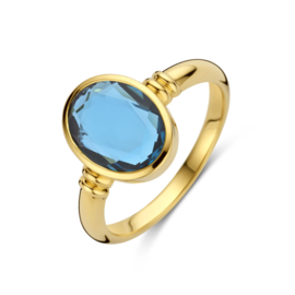 Gouden ring met topaas U966
