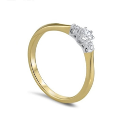 Gouden ring met diamant