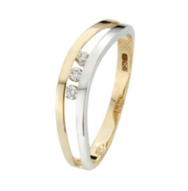 Gouden ring met diamant BU004-B