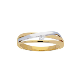 Gouden ring met diamant