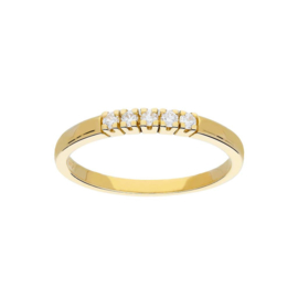 Gouden ring met diamant