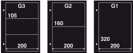 Mappen FDC G1 zwart ( per 10 ) LEES