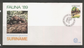 REP. SURINAME ZBL FDC E129 / 129 A FAUNA VISOTTERS