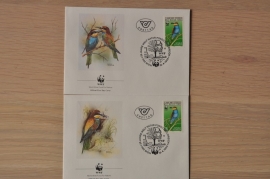 217 ++ FDC WWF WNF WERELD NATUUR FONDS ++ AUSTRIA VOGELS BIRDS