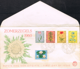 NEDERLAND 1960 FDC 43 OPEN KLEP ++ LEES