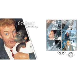 NEDERLAND NVPH FDC E 882 60 JAAR PUBLIEKLIEVELING ANDRÉ VAN DUIN