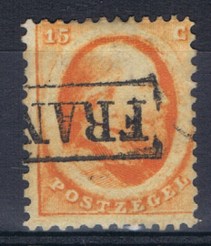 NEDERLAND 1864 NVPH 6 GESTEMPELD ++ D 236