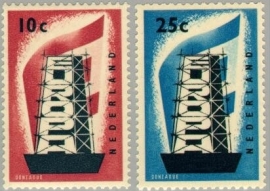 NEDERLAND 1956 NVPH SERIE 681 EUROPA EUROPE
