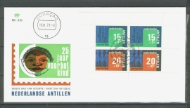 ANTILLEN 1973 FDC E082 KINDRZEGELS