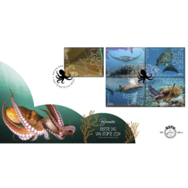 NEDERLAND NVPH FDC E 881 AB BELEEF DE NATUUR BONAIRE ONDER WATER