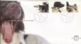 NEDERLAND NVPH FDC E392 KAT HOND KONIJN