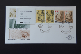 NEDERLAND NVPH FDC E252 A BLANCO