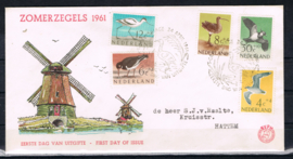 NEDERLAND 1961 FDC E47 OPEN KLEP