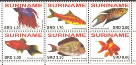 REP. SURINAME 2006 ZBL SERIE 1395 VISSEN