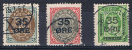 1912  Michel 60-62 gestempeld ++ C 357