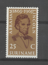 SURINAME POSTFRIS NVPH 424 LINCOLN