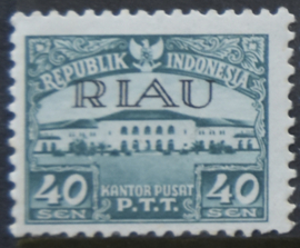 RIAU 1954 ZBL 09  POSTFRIS