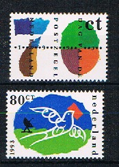 NEDERLAND 1993 NVPH 1573-74 ++ POST PTT