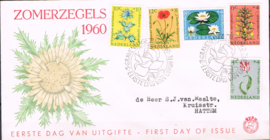 NEDERLAND 1960 FDC E43 OPEN KLEP