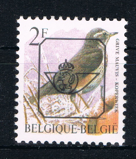 VOGELS Type " Buzin " Voorafgestempeld. Gom P8 Fluor (OBP) ++ D(B) 215