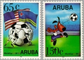 ARUBA 1994 NVPH SERIE 142 WORLD CUP VOETBAL SOCCER FOOTBALL