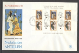 ANTILLEN 1980 FDC E135A KINDERZEGELS