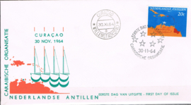 ANTILLEN 1964 FDC E 32g OPEN