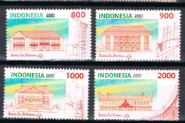 INDONESIË 2001 ZBL 2208/2211 POSTKANTOREN