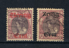 NEDERLAND 1919 NVPH 102-103 GESTEMPELD ++ L 533-2