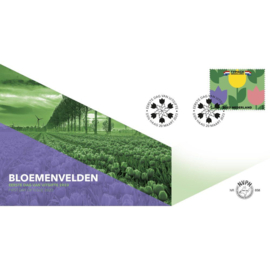 NEDERLAND NVPH FDC E 858 TYPISCH NEDERLAND BOLLENVELDEN