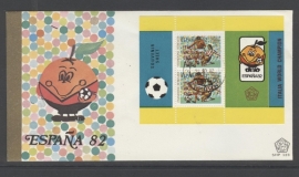 INDONESIË 1982 FDC 123-6 VOETBAL
