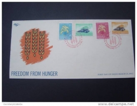 1963 FDC ZBL 387-90 ANTI HONGER