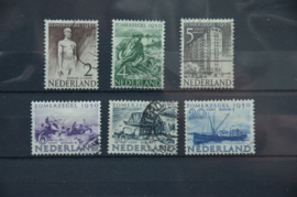 NEDERLAND 1950 NVPH 550-555 GEBRUIKT ++ K141