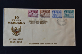 1955 FDC ZBL 142-145