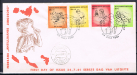 ANTILLEN 1961 FDC E 17B OPEN