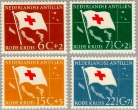 ANTILLEN 1958 NVPH SERIE 293 RODE KRUIS RED CROSS