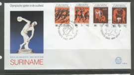 REP. SURINAME ZBL FDC E081 ABC OLYMPISCHE SPELEN