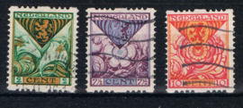 NEDERLAND 1925 NVPH R 71-73 GESTEMPELD ++ Q 319